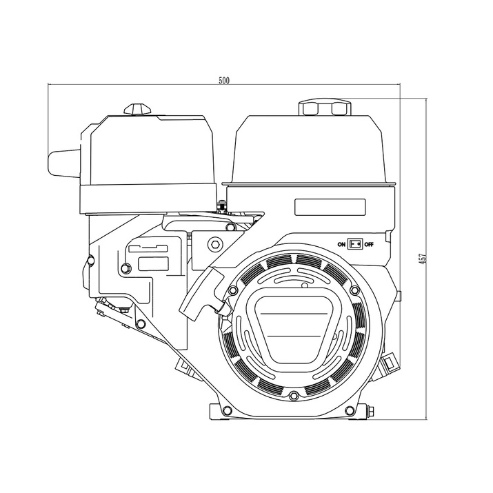 Motor Bensin 14 96 Hk 459cc Slaghack Kellfri